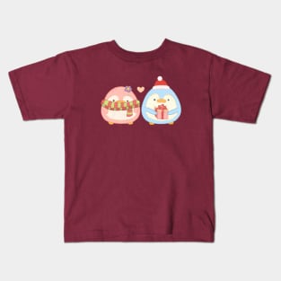 Festive Pingu Couple Kids T-Shirt